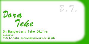 dora teke business card